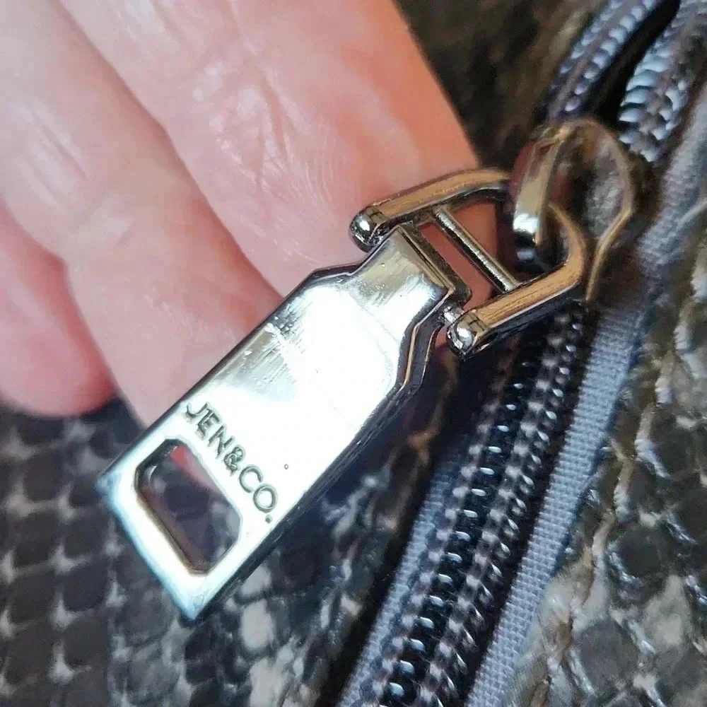 Alexa Python Snake‎ Hobo Bag Adjustable Strap Black Gray